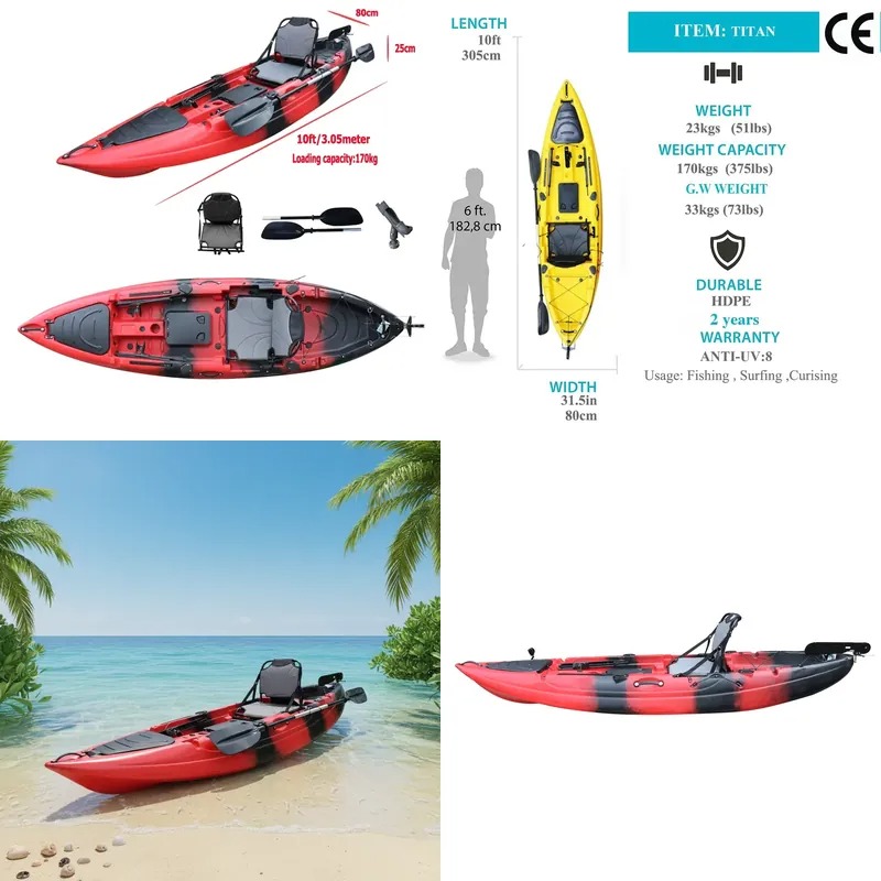 Fishing Boat Seat - Kajak wędkarski jednoosobowy 3m (10 stóp)