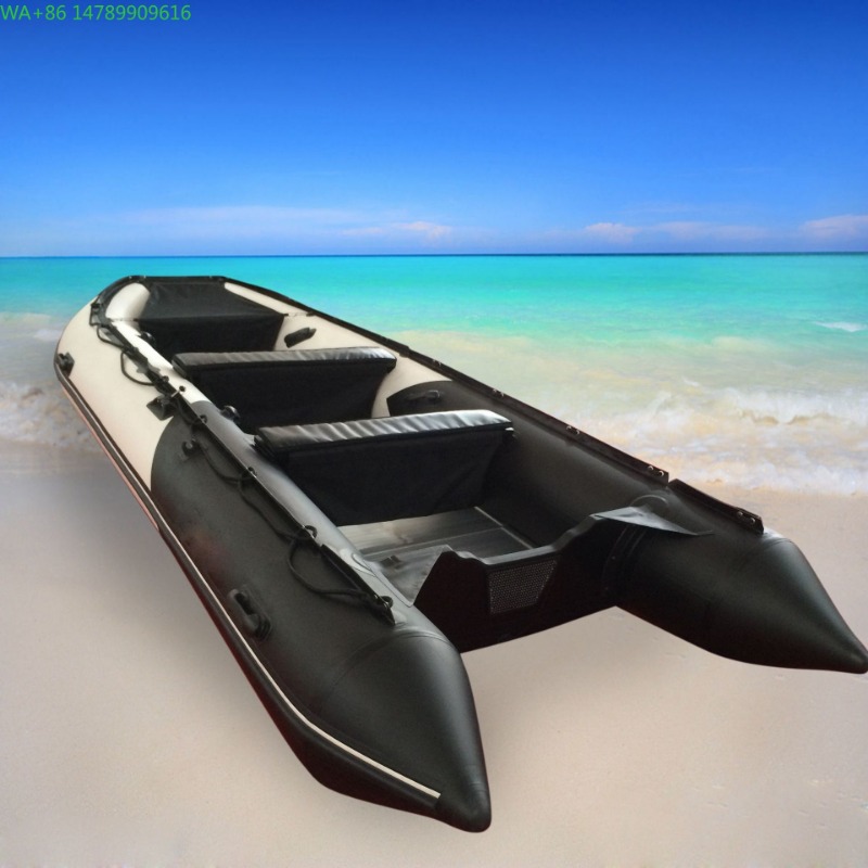 Fishing Boat Inflatable - Pogrubione PVC 4,7 m 9-osobowe Kanoe